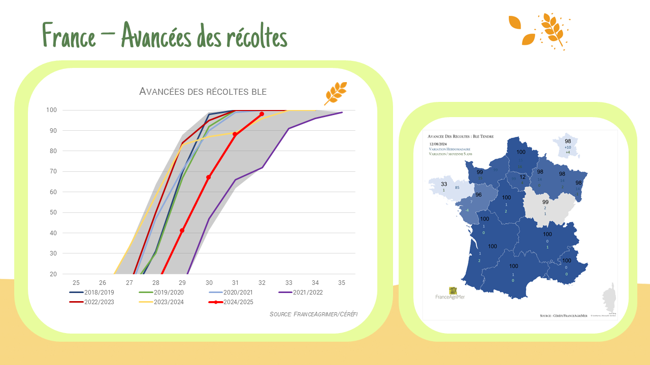 Récolte blé – France :