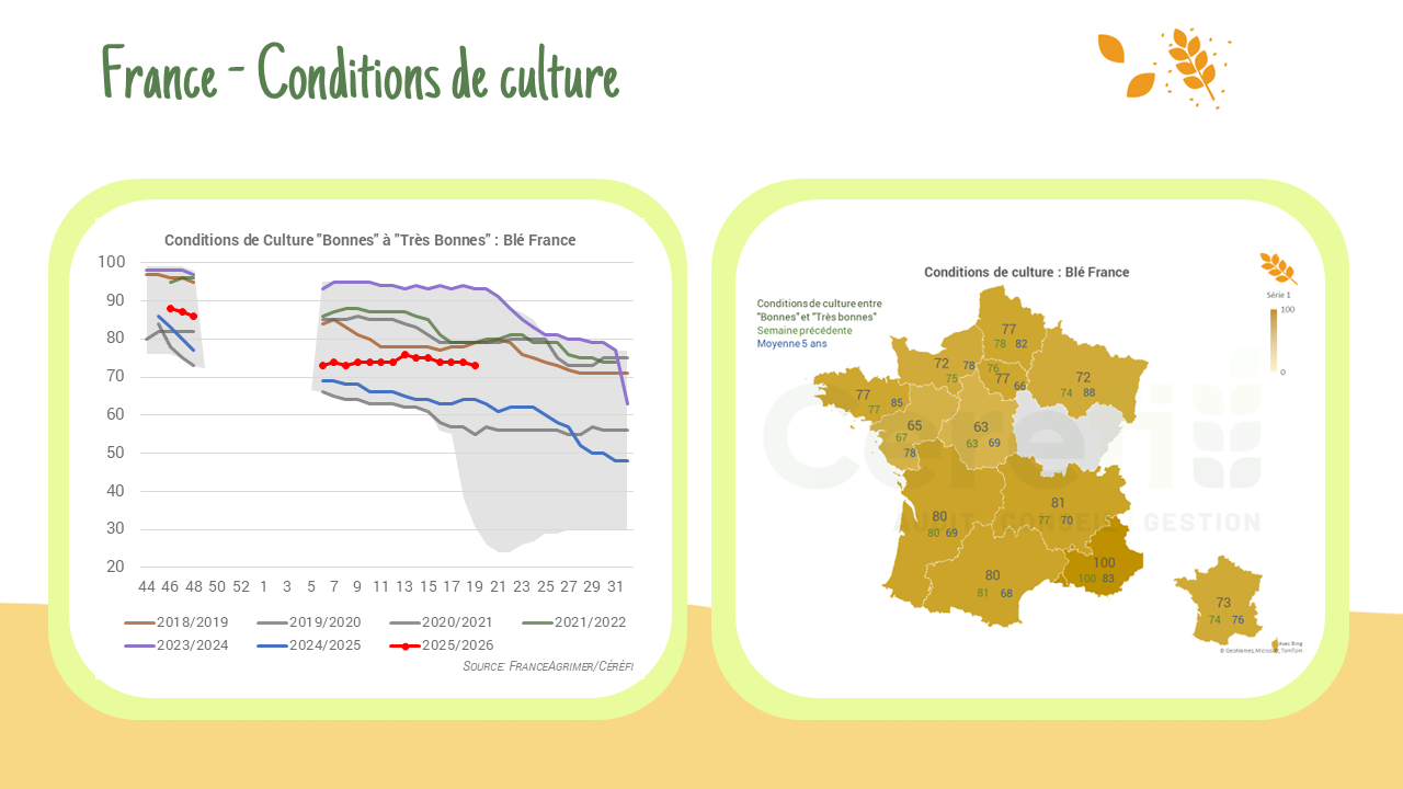 Conditions de culture en France